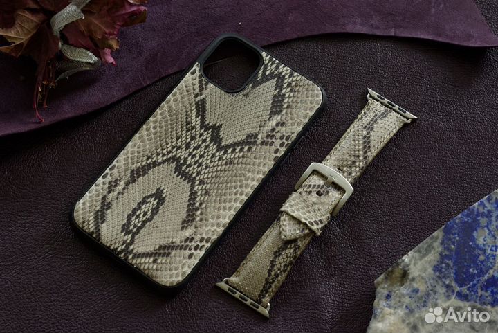 Чехол на телефон iPhone 11. Кожа. Handmade