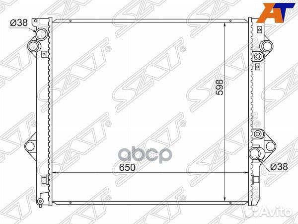 Радиатор Toyota Land Cruiser Prado (J120) 02-09