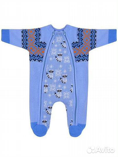 Тёплый комбинезон кофта 74 на зиму