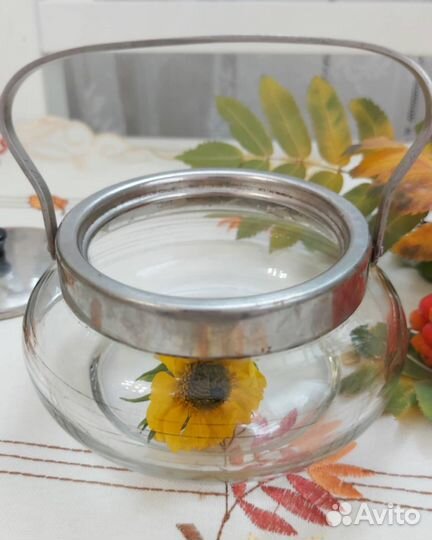 Сахарница стекло СССР