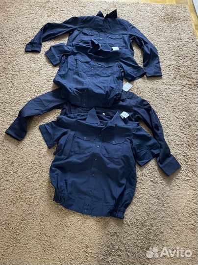 Рубашка синяя