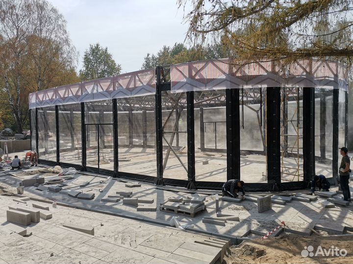 Мягкие окна под выставочный комплекс