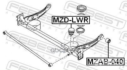 Отбойник амортизатора MZD-LWR