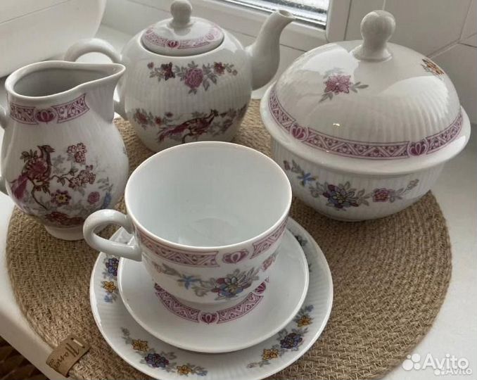 Старая Kahla. Чайный сервиз. Винтаж