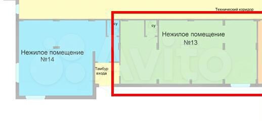 Помещение свободного назначения, 69.4 м²