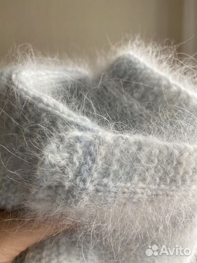 Шарф вязанный длинный женский