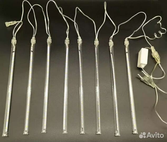 Гирлянда уличная тающие сосульки,метеоритный дождь