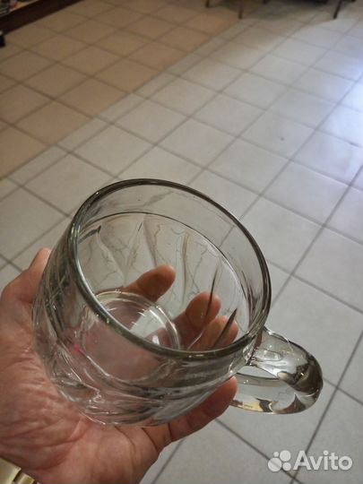 Пивная кружка СССР капля 1949 год косые грани