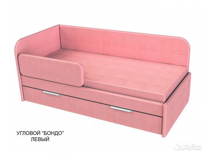 Мягкая угловая тахта с 2 спал. местами для детей