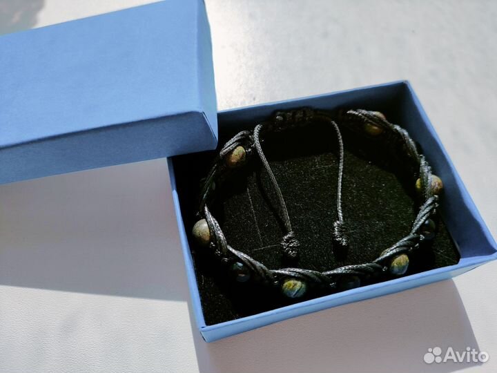 Браслет шамбала с натуральными камнями