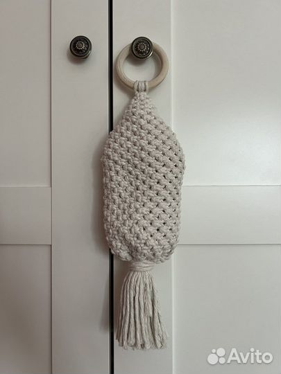 Подвесной органайзер-карман макраме на стену