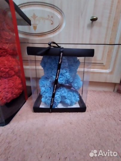 Мишки из розочек