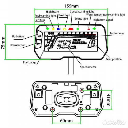Спидометр одометр