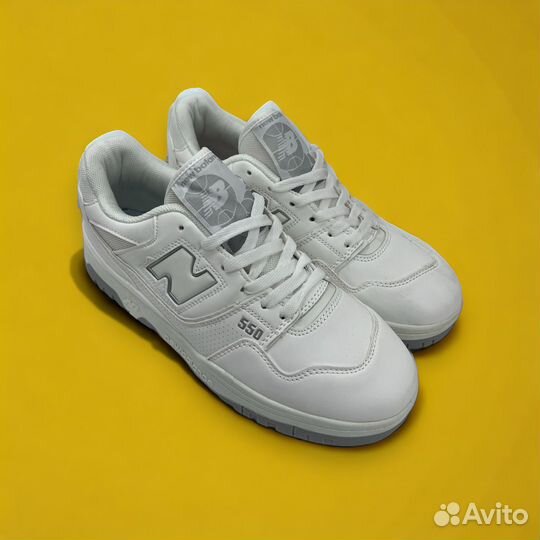 Кроссовки new balance 550 белые