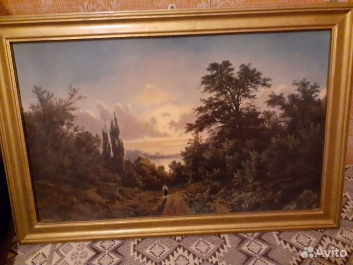 Картина Закат солнца худ Лежин