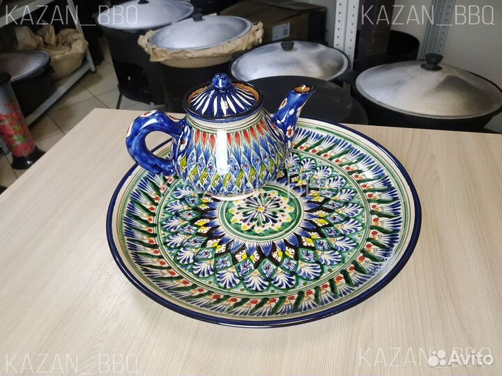 Узбекский ляган и чайник
