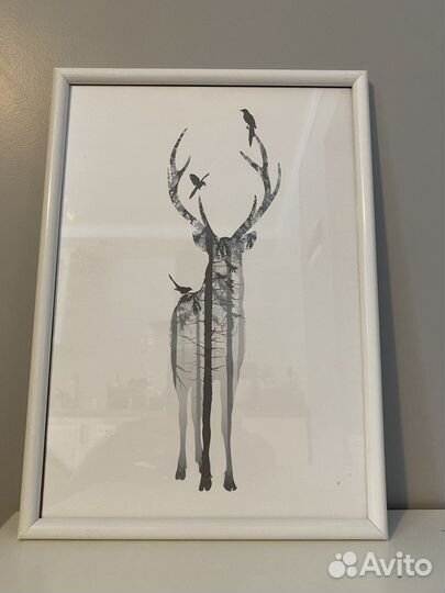 Картина постер в рамке