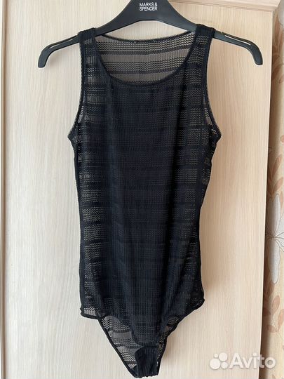 Боди женское черное h&m