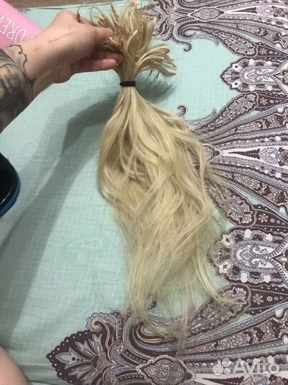 Волосы для наращивания 45-50 см б/у