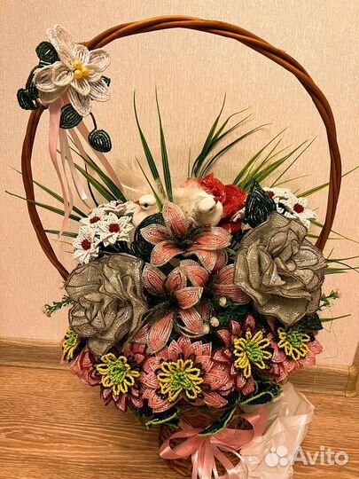 Букет из бисера