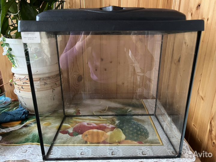 Аквариум со сьемной крышкой, без дифектов
