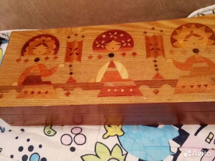 Шкатулка деревянная СССР
