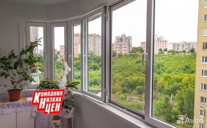 Остекление балкона профилем пвх. Рассрочка