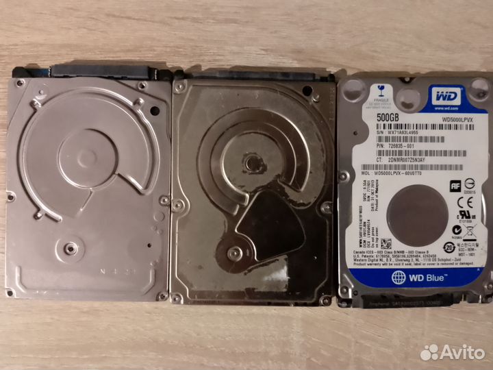 Hdd 2.5 на запчасти 3шт
