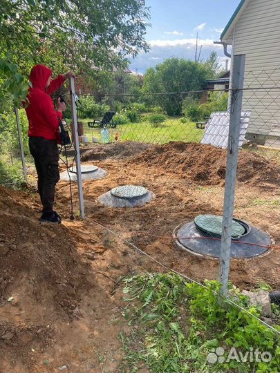 Септики из бетонных колец, колодцы