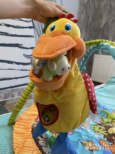 Развивающий коврик, в комплекте с пеликаном