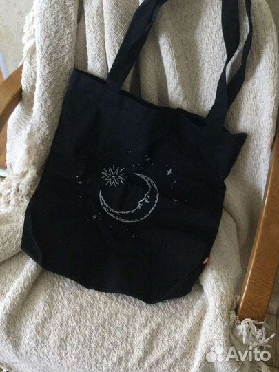 Сумка шоппер с вышивкой