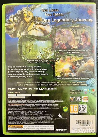 Enslaved Odyssey to the West Xbox 360