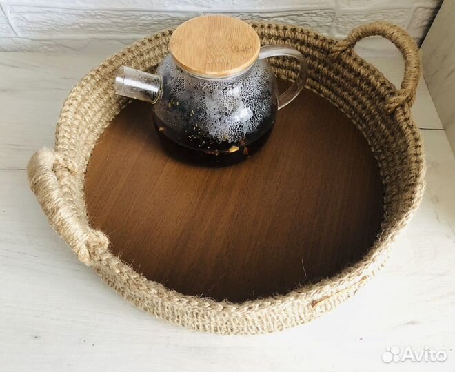 Поднос из джута