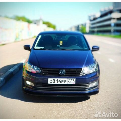 Сплиттер бампера Volkswagen Polo sedan