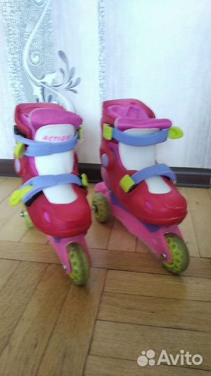 Роликовые коньки детские раздвижные