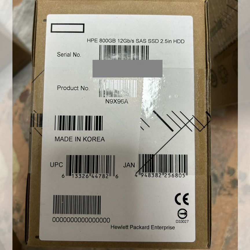 [N9X96A] Жесткий Диск Hp Ssd 800gb Sas N9x96a Msa