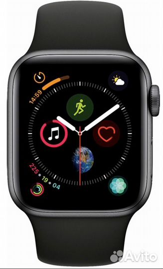 Apple Watch Series 4 GPS 44mm SpaceGray #mu6d2ll/A