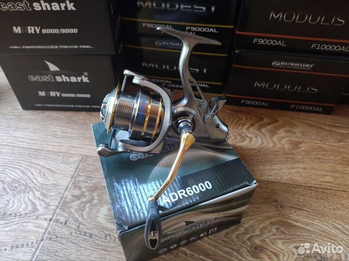 Катушка eastshark, карп, фидер 6000