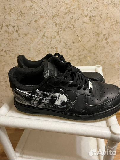 Nike air force 1 skeleton black