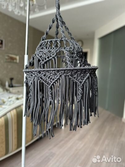 Люстра макраме