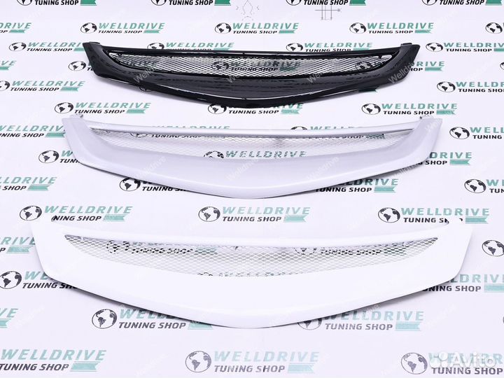 Решетка Honda Civic 8 FD 4D дорестайл Mugen черная