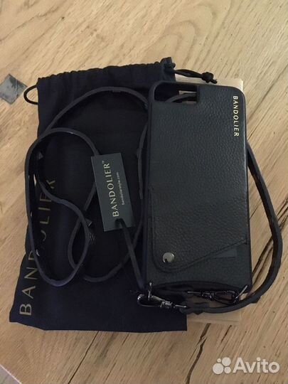 Чехол iPhone 8+ 7+ 6+ Bandolier кожаный новый