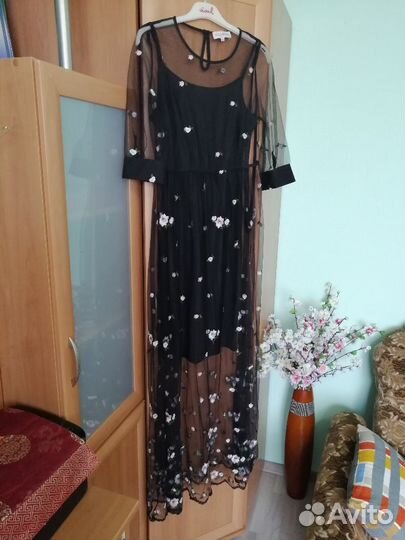 Платье двойное новое