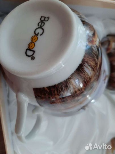 Фарфоровая чайная пара