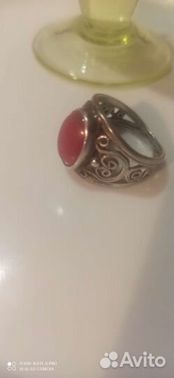 Серебряное кольцо СССР 875 проба