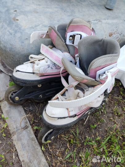 Детские ролики и защита 33 размер