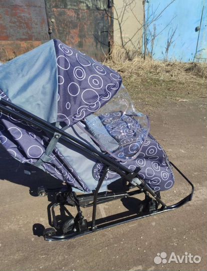 Детские санки коляска