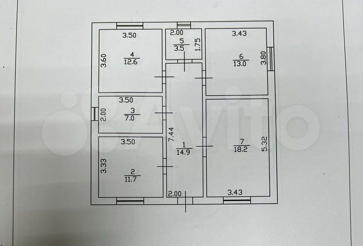 Дом 100 м² на участке 4 сот.