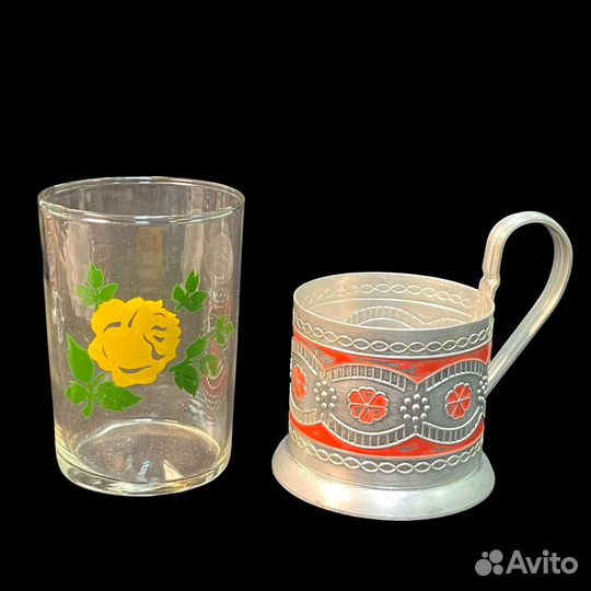 Советский стакан с подстаканником