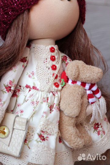 Интерьерная текстильная кукла